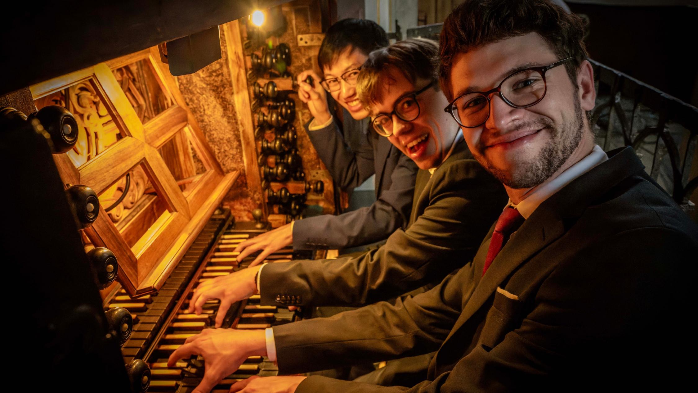 Die Preisträger: Ryan Chan, Kilian Homburg und Johannes Guedelhoefer