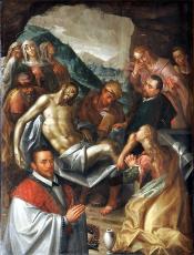 Die Beweihnung Jesu. Atarbild des Magdalenen-Altars im Bonner Münster Die Beweihnung Jesu. Atarbild des Magdalenen-Altars im Bonner Münster