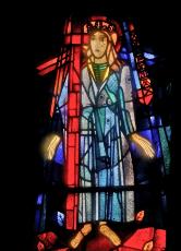 Heilige Helena. Fenster in der Krypta des Bonner Münsters